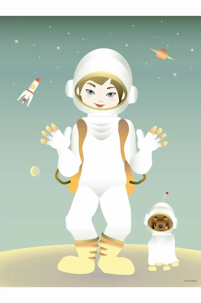 Постер Vissevasse The Astronaut 30 40 см
