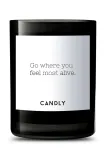 Ароматическая свеча Candly Go where you feel most alive, соевый воск, бежевый — фото 1