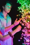 Новогоднее украшение Twinkly inteligentne lampki Strings 250 LED RGB + W 20mb, бумага — фото 8