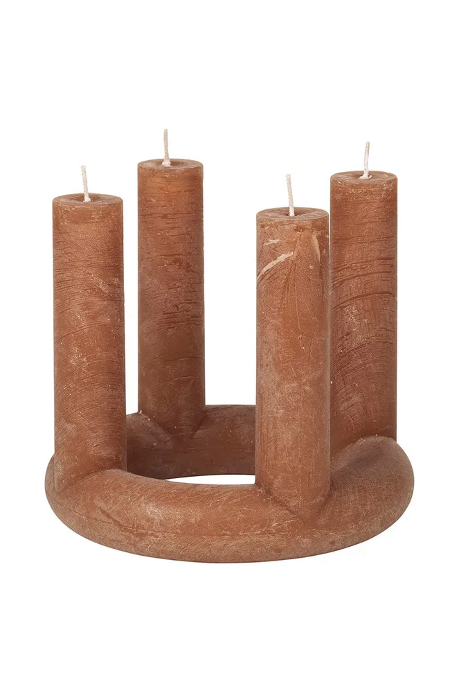 Broste Copenhagen Свеча неароматизированная Lucille, воск, 18 x 20 см