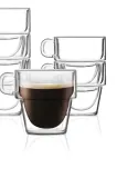 Набор стаканов Vialli Design, filizanek do espresso, 6 шт, 150 мл, боросиликатное стекло — фото 3