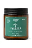 Ароматическая свеча Gentlemen's Hardware Smoke & Cypress, соевый воск — фото 1