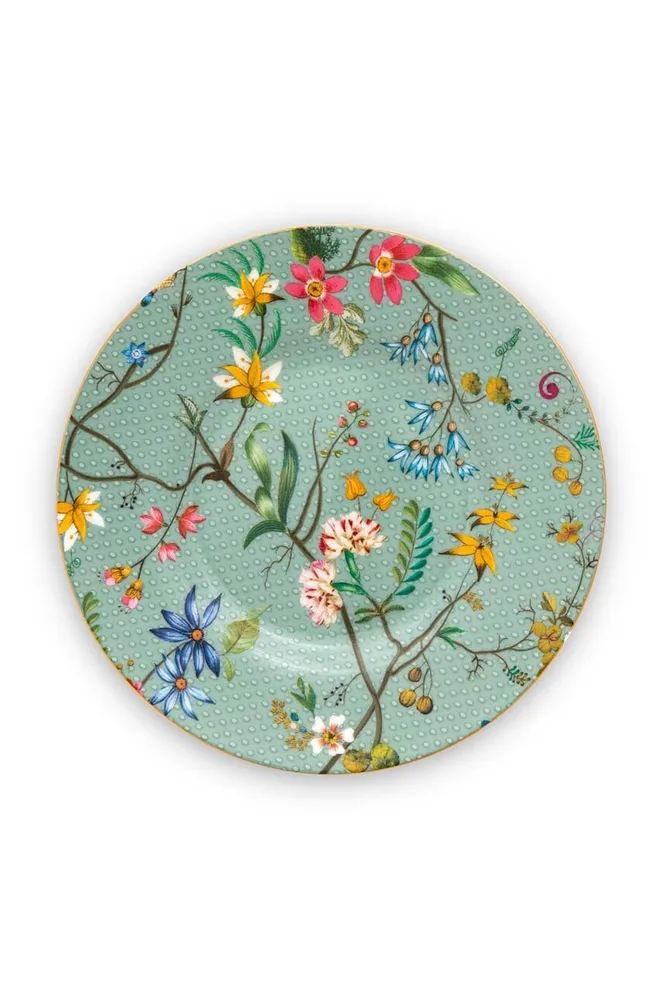 Тарелка десертная Pip Studio Jolie Flowers, фарфор, 12 см, разноцветная