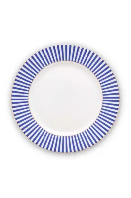 Тарелка десертная Pip Studio Royal Stripes, фарфор, 21 см, разноцветная