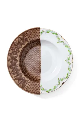 Тарелка глубокая Seletti Hybrid Malao, фарфор, 25,5 см, разноцветная