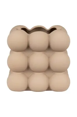 Кашпо House Nordic Flowerpot in Ceramic, керамика, 13 13,5 см, бежевый
