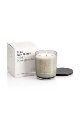Ароматическая свеча Max Benjamin White Pomegranete, воск, тёмно-синий