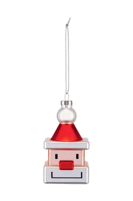 Alessi Santa Cube Ёлочная игрушка, ручная роспись, 9,5 x 5,5 x 5,5 см