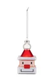 Alessi Santa Cube Ёлочная игрушка, ручная роспись, 9,5 x 5,5 x 5,5 см — фото 1