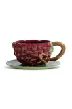 Чашка с блюдцем Byon Grape, керамика, 260 мл, фиолетовый — фото 1