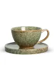Чашка с блюдцем Byon Jade, фарфор, 250 мл, зелёный — фото 1