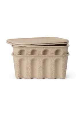 Коробка для хранения Ferm Living Paper Pulp Box 2-pack, плотная бумага, 28 12,5 18 см