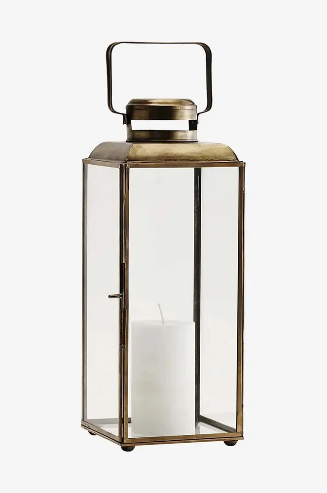 Фонарь для свечи Madam Stoltz, металл, 36 см, коричневый