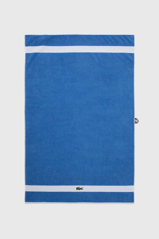 Полотенце банное Lacoste L Casual A rien, хлопок, 90 120 см, синий