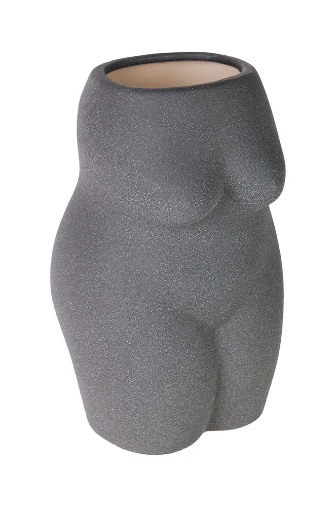 Ваза Doiy Body, керамика, 26 см, серый