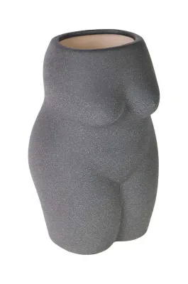Ваза Doiy Body, керамика, 26 см, серый