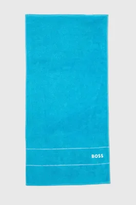 Полотенце для лица Boss Plain River Blue, хлопок, 50 100 см, синий