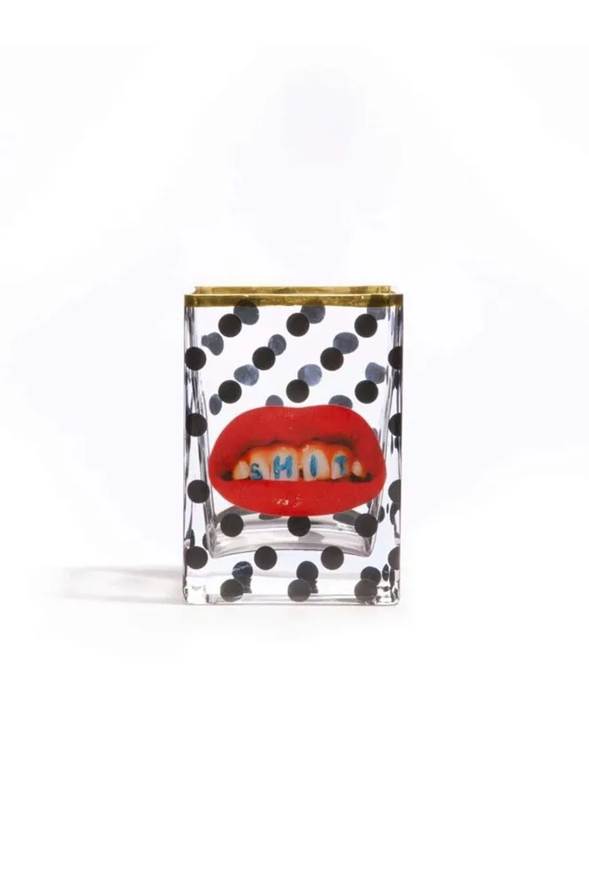 Ваза Seletti x Toiletpaper, стекло, 14 см