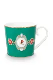 Кружка Pip Studio Love Birds Medallion, фарфор, 150 мл, зелёный — фото 1