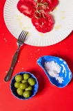 Тарелка обеденная Byon Oyster, керамика, овальная, 3,5 8 см, синяя — фото 2
