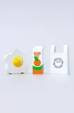 Ваза Fluid Market Egg, керамика, 20 см, разноцветный — фото 3