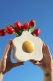 Ваза Fluid Market Egg, керамика, 20 см, разноцветный — фото 5