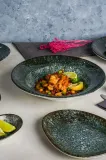 Набор глубоких тарелок Bonna Cosmos Black Gourmet, 6 шт, фарфор, 24 см — фото 5