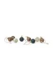 Ёлочное украшение Ferm Living Marble Baubles S, стекло, 5 см, кремовый — фото 1