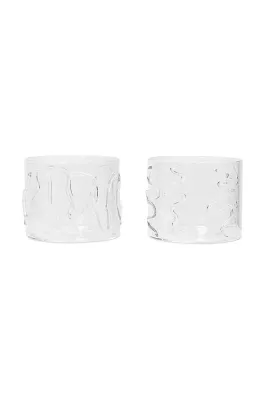 Набор стаканов Ferm Living, Doodle Glasses, 2 шт, 200 мл, стекло