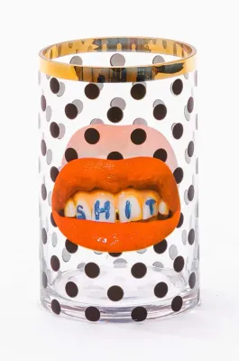 Ваза Seletti Toiletpaper, стекло, 14 см