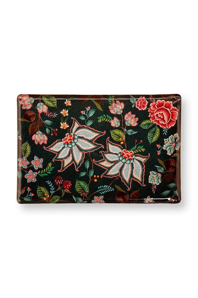 Поднос Pip Studio Berry Blues, металл, 48 32 см, синий