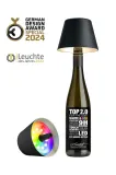 Настольная лампа Sompex bezprzewodowa TOP 2.0, текстиль, LED, выс. 11 см, белый — фото 3