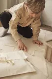 Новогоднее украшение Ferm Living podkladka pod choinke Vela Star Christmas, бежевый — фото 3