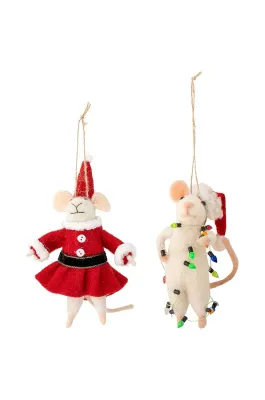 Bloomingville Peo Ornament Декоративная подвеска, 7 x 13 x 4,5 см, 2 шт