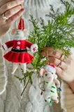 Bloomingville Peo Ornament Декоративная подвеска, 7 x 13 x 4,5 см, 2 шт — фото 2