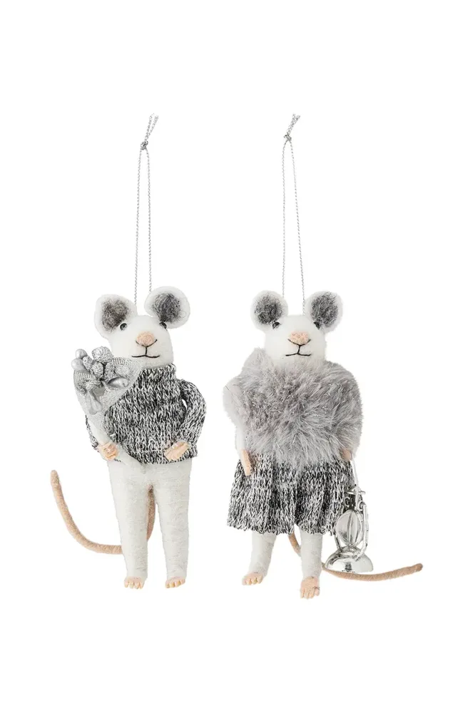 Bloomingville Peo Ornament Декоративная подвеска, 9 x 12 x 6,5 см, 2 шт