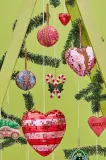 Новогоднее украшение Rice Large Heart Disco Ball, 8 см — фото 3