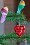 Новогоднее украшение Rice Small Heart Disco Ball, 3 см — фото 3