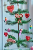 Новогоднее украшение Rice Small Heart Disco Ball, 3 см — фото 4