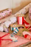 Новогоднее украшение Rice wstazka Large Satin Ribbon, 4 см — фото 3