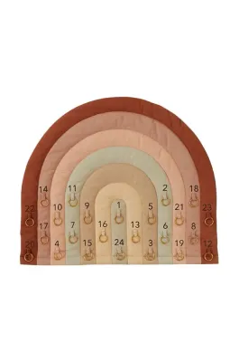 Новогоднее украшение OYOY kalendarz adwentowy dla dzieci Rainbow Christmas Calendar, 50 см