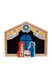 Новогоднее украшение &K Amsterdam ukladanka drewniana - szopka The Crib, дерево, 3 см — фото 4
