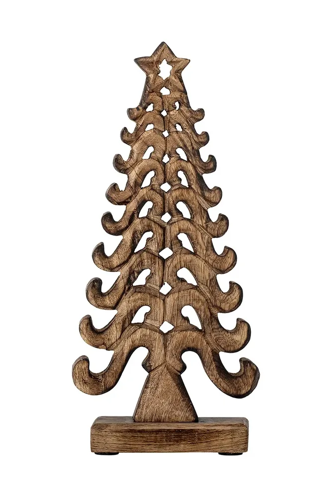 Новогоднее украшение Bloomingville choinka Kasandra Deco Tree, 5 см, бежевый