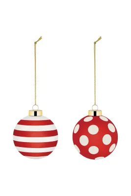 Alessi Delight Набор ёлочных игрушек, диаметр 6 см, 2 шт