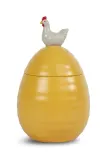 Контейнер для хранения продуктов Sagaform Ellen, стекло, жёлтый — фото 1