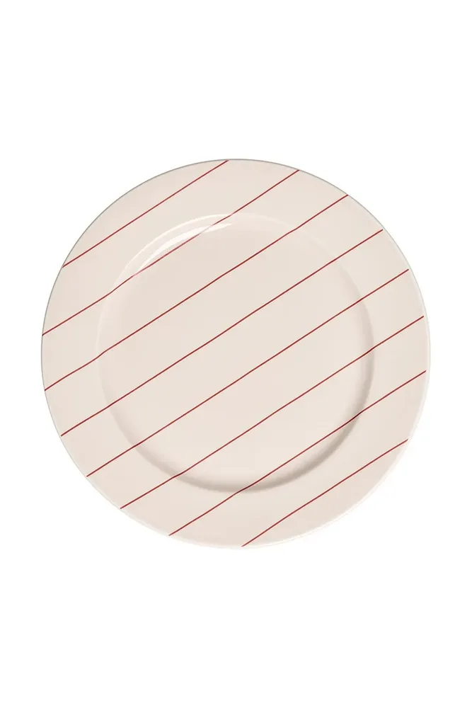 Тарелка десертная Design Letters Pyjamas Plate, фарфор, 23 см, разноцветная