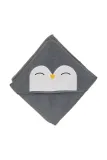 Полотенце банное Aroma Home kapturem dzieciecy Downtime Penguin Hooded Towel, микрофибра, 80 80 см, разноцветный — фото 1