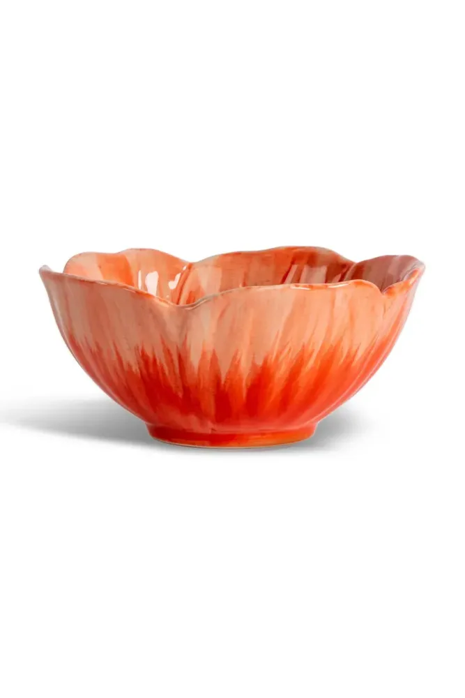 Салатник Byon Poppy, каменная керамика, 11 см, красный