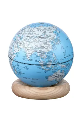 Настольная лампа Gingko Design dekoracja Atlas Globe Mini, металл, LED, выс. 14,5 см, белый