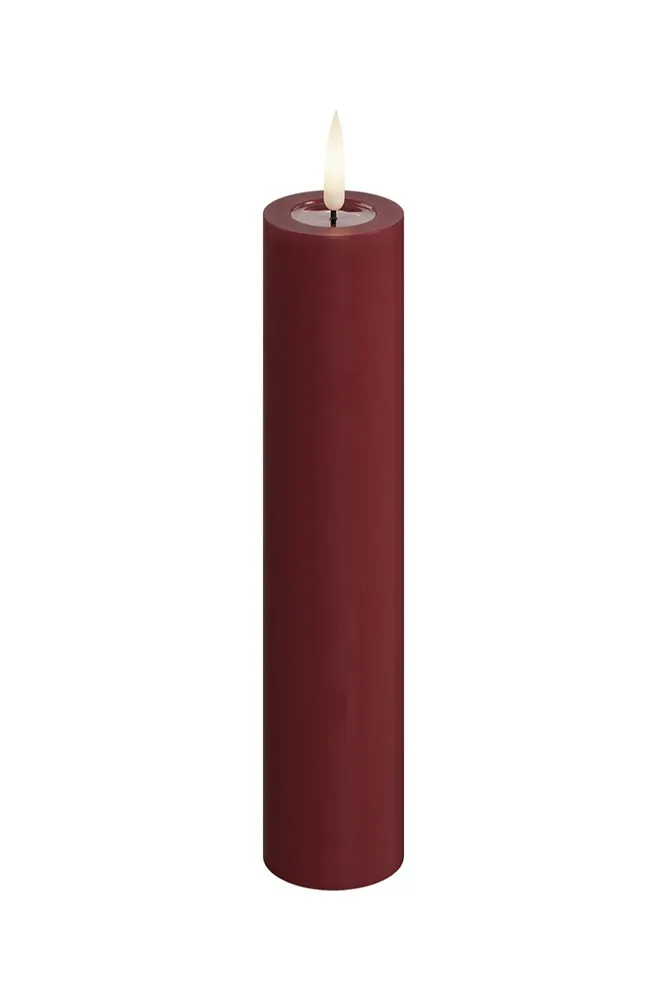 Фонарь для свечи Deluxe Homeart swieca led, пластик, 15 см, бордовый